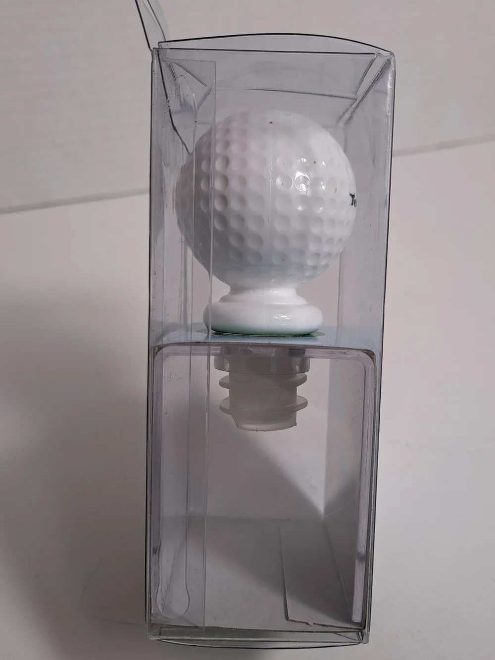 TeeTime Golf Ball Bottle Stopper New In Box! Prodyne Vintage 1996 Collectible!